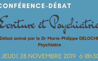 [28/11/19] Conférence-débat « écriture et psychiatrie »